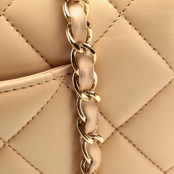 Chanel Lambskin Beige Medium Trendy CC Top Handle Bag - Picture 12 of 13